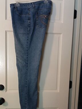 Duplex Women’s Blue Denim Jeans - Classic Straight Fit